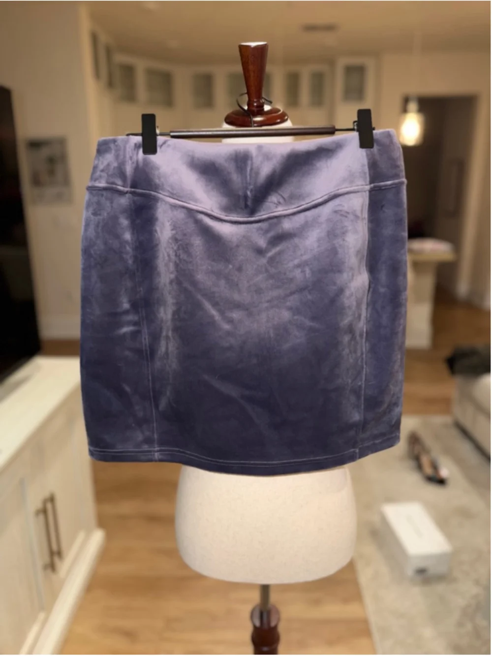 Lululemon Scuba HR Purple Velvet Mini Skirt Sz M